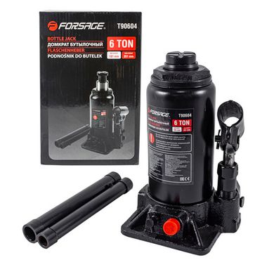 Домкрат бутылочный 6т с клапаном (h min-181мм, h max-351мм) Forsage F-T90604(DS)