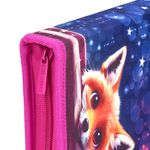 Пенал BRAUBERG, 1 отделение, 2 откидные планки, полиэстер, 21х14 см, Cute fox, 272318