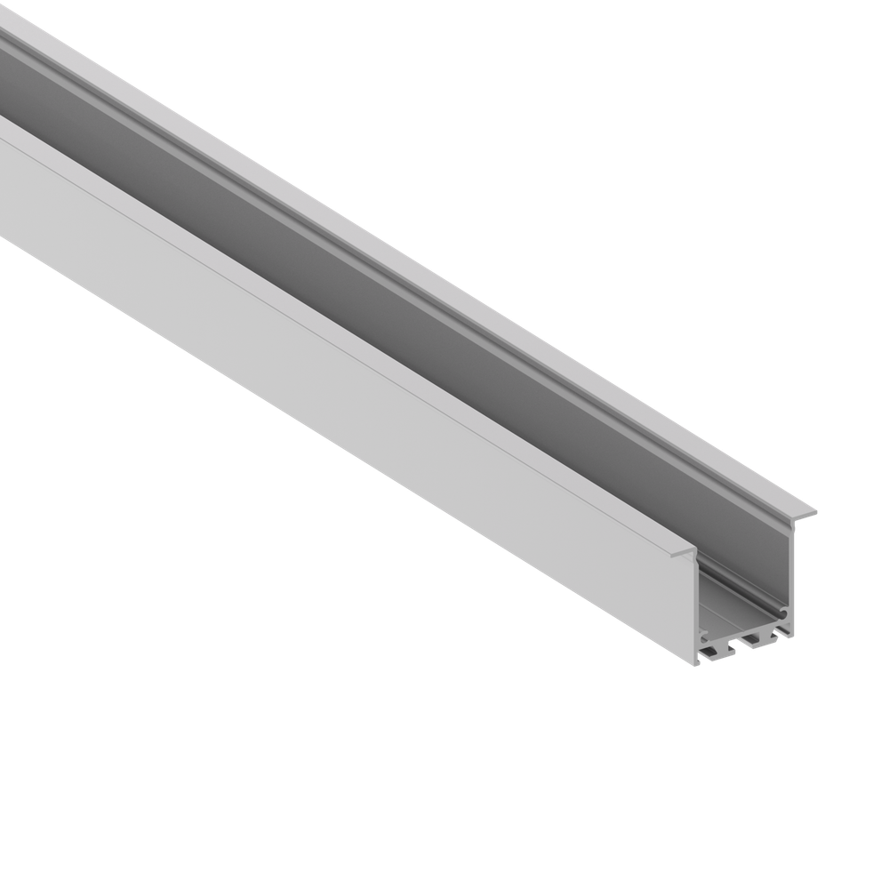 Врезной алюминиевый профиль,   47, 2х35х3000. Цвет: Анодированное серебро, Серия:DN8ALE