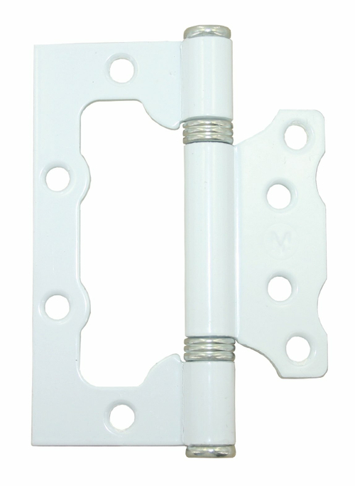 ПЕТЛЯ НАКЛАДНАЯ МЕТАЛЛИСТ ПНУ-100 S=2.0ММ ПОЛ.БЕЛЫЙ/ЦИНК