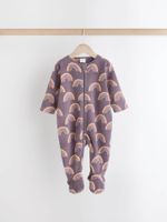 Комбинезон / Cлип флисовый для малышей Next N77-707, 2 шт., Кремовый, Серый