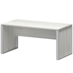 Стол руководителя НТМ-160 Сосна винтер/Металлик 1600x800x750 Аргентум-М