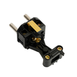 Вилка прямая с/з STEKKER, RPG16-21-441, каучук, 250В, 16A, IP44, красный 39160