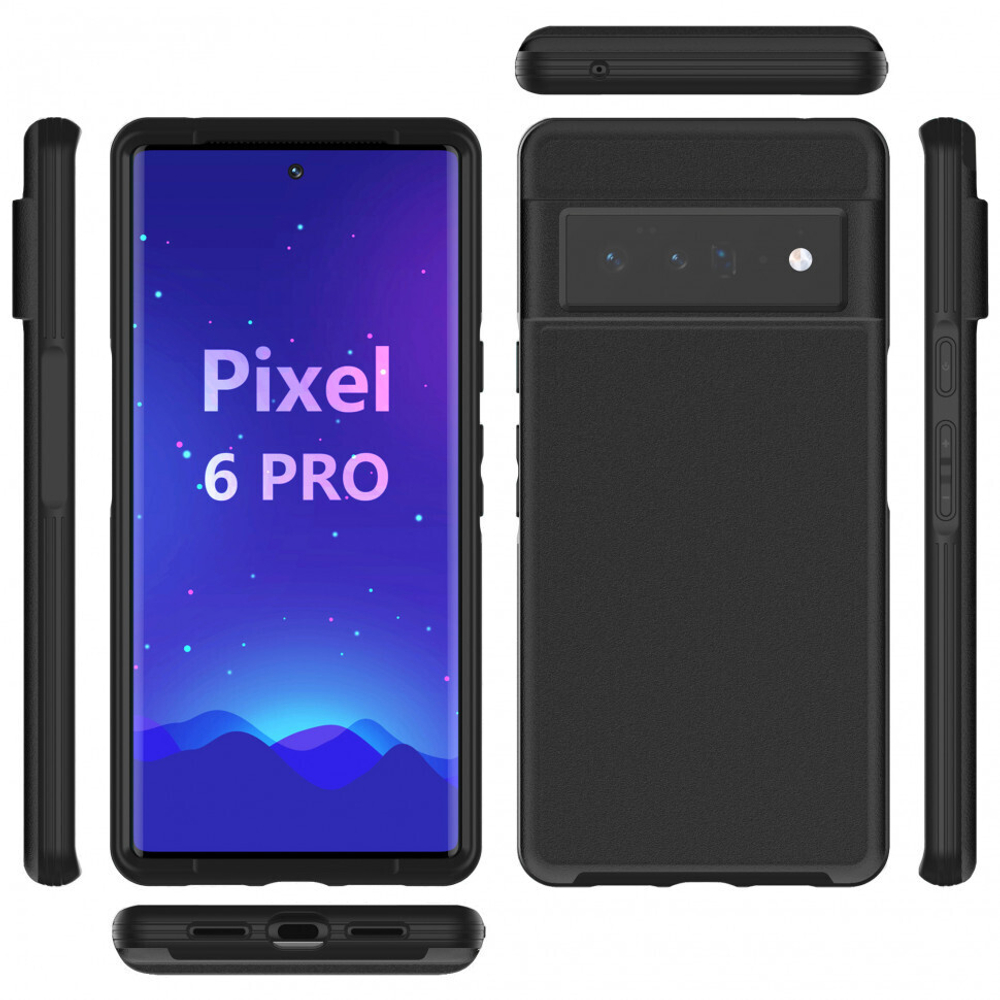 Чехол для Google Pixel 6 Pro противоударный, черный
