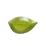 Декоративная чаша Лист зелёный 30 см