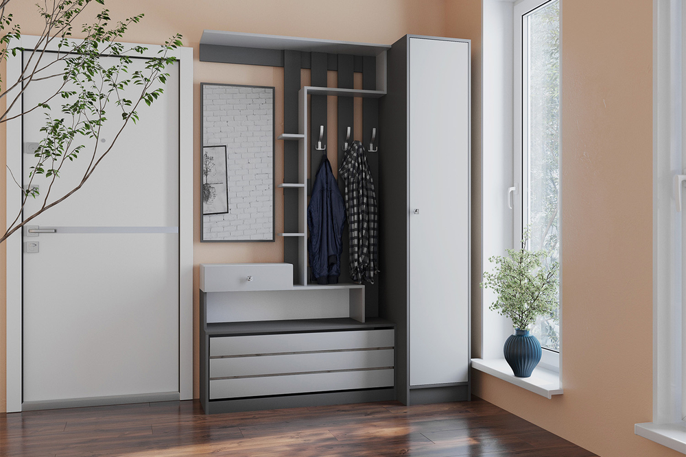 Центральная секция Ямайка ЯПЦС-1, Графит серый, Камень серый