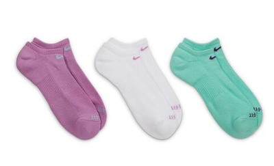 Носки теннисные Nike Everyday Plus Cushion Training No-Show Socks 3P - разноцветный