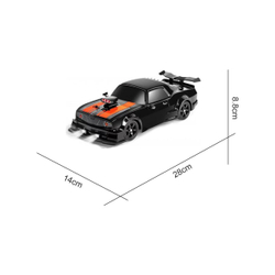 Радиоуправляемая машина для дрифта HB Ford Mustang (4WD, свет, пар, акб, 1:16) - SC16A04-1 черный
