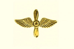 Эмблема петлица метал Авиация ВВС золотая