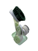 Щетка для мытья посуды, дозатор 4 насадки, кухонная, цвет серый