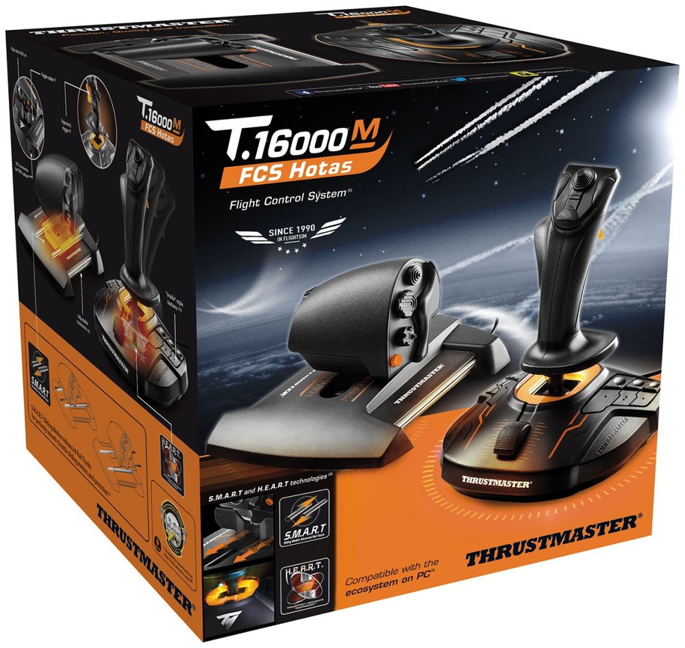 Игровой контроллер Thrustmaster T-16000M FCS HOTAS черный