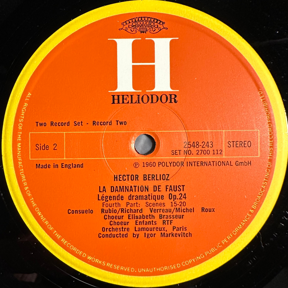 Берлиоз - Проклятие Фауста 2LP (Англия 1976г.)