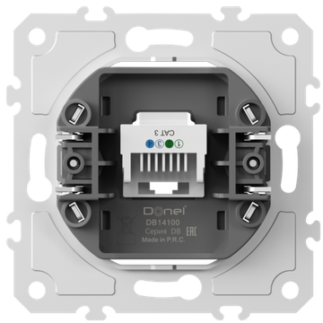 Механизм розетки RJ11 cat.3/ClassE-4,  серия DB