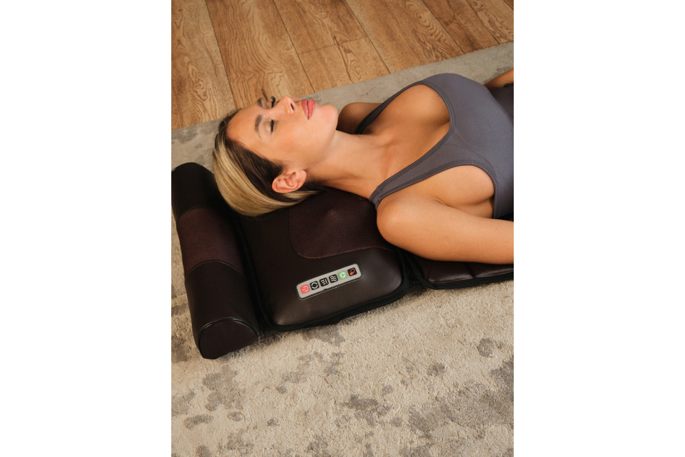 Матрас массажный с массажером ног CleverCare Full Body, цвет коричневый