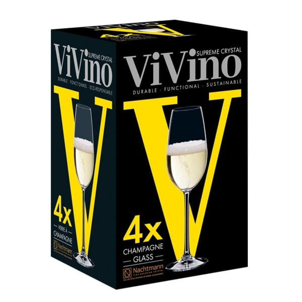 Набор из 4-х бокалов для шампанского Vivino 260 мл Nachtmann