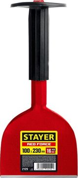 STAYER Red Force, 100 х 230 мм, зубило-конопатка с протектором (2129)