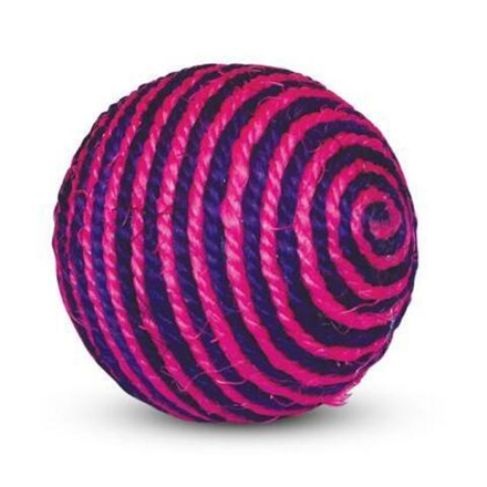Игрушка Триол Шарик из сизаля розовый 9,5 см