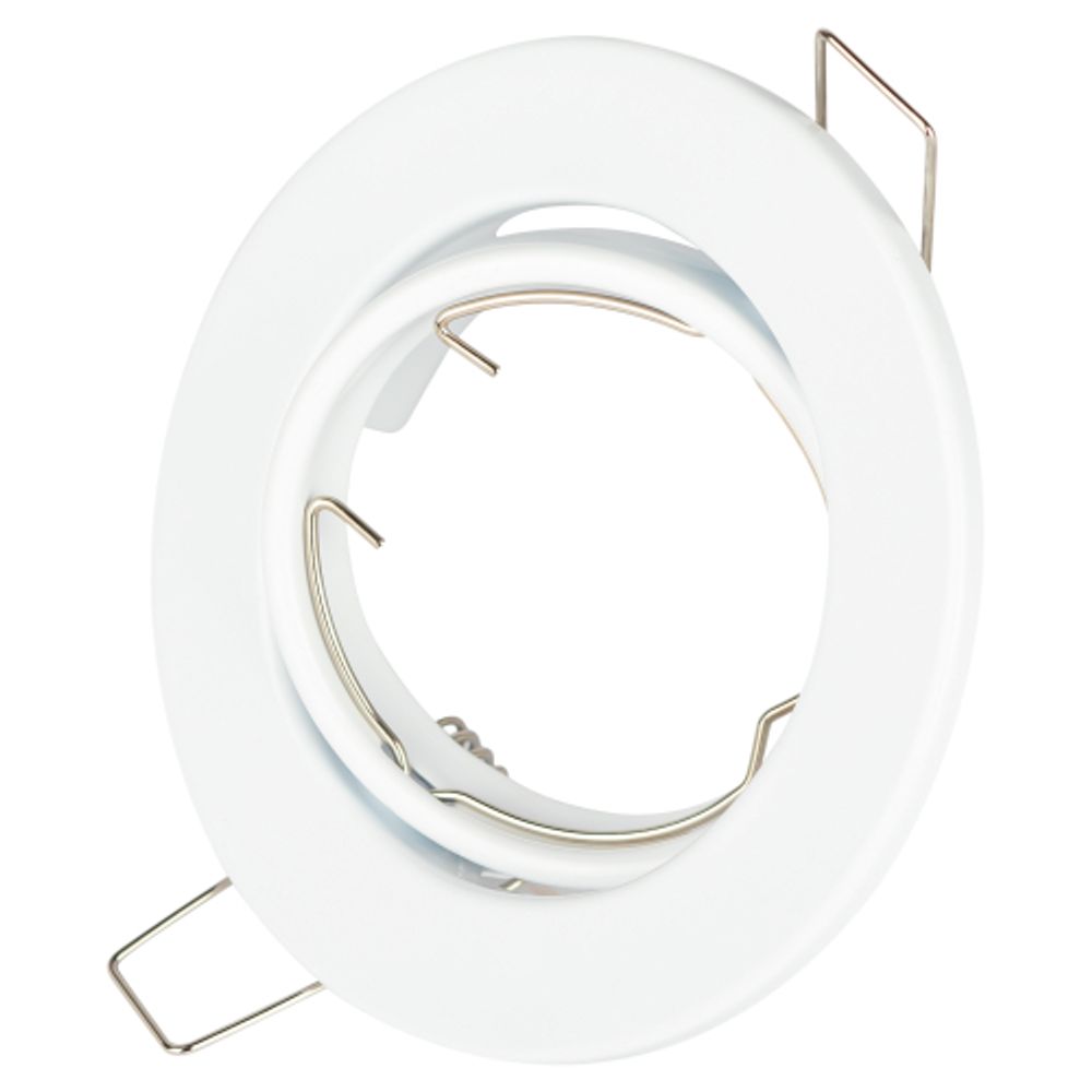 Светильник встраиваемый штампованный ЭРА ST2A WH под лампу MR16 GU5.3 поворотный белый