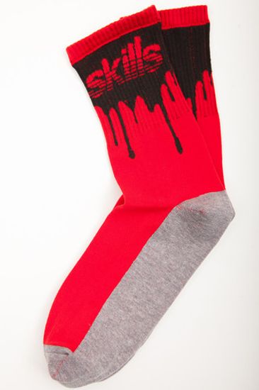 Носки SKILLS Нефть (Красный (Красный-Черный)
