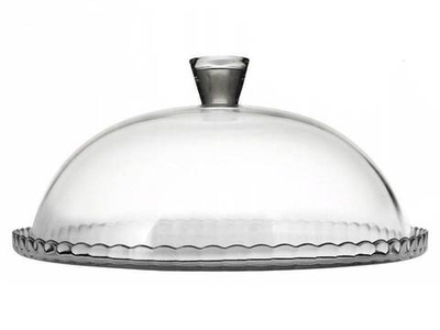 Блюдо на ножке "Patisserie" 322мм с крышкой, упрочненное стекло