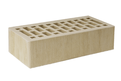 Кирпич лицевой Маркинский Светло-бежевый, тростник, 1NF