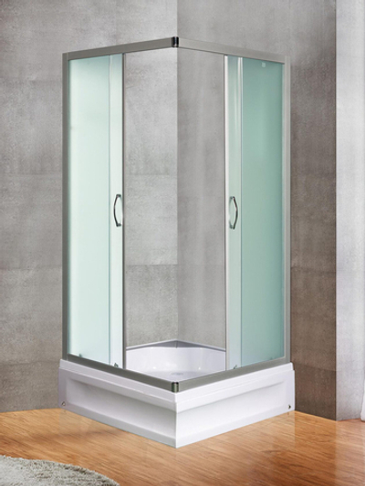 Душевое ограждение RIVER MORAVA XL 100/24 МТ Душевое ограждение без поддона 100х100х185 10000003399 Квадрат Универсальная  Хром матовый