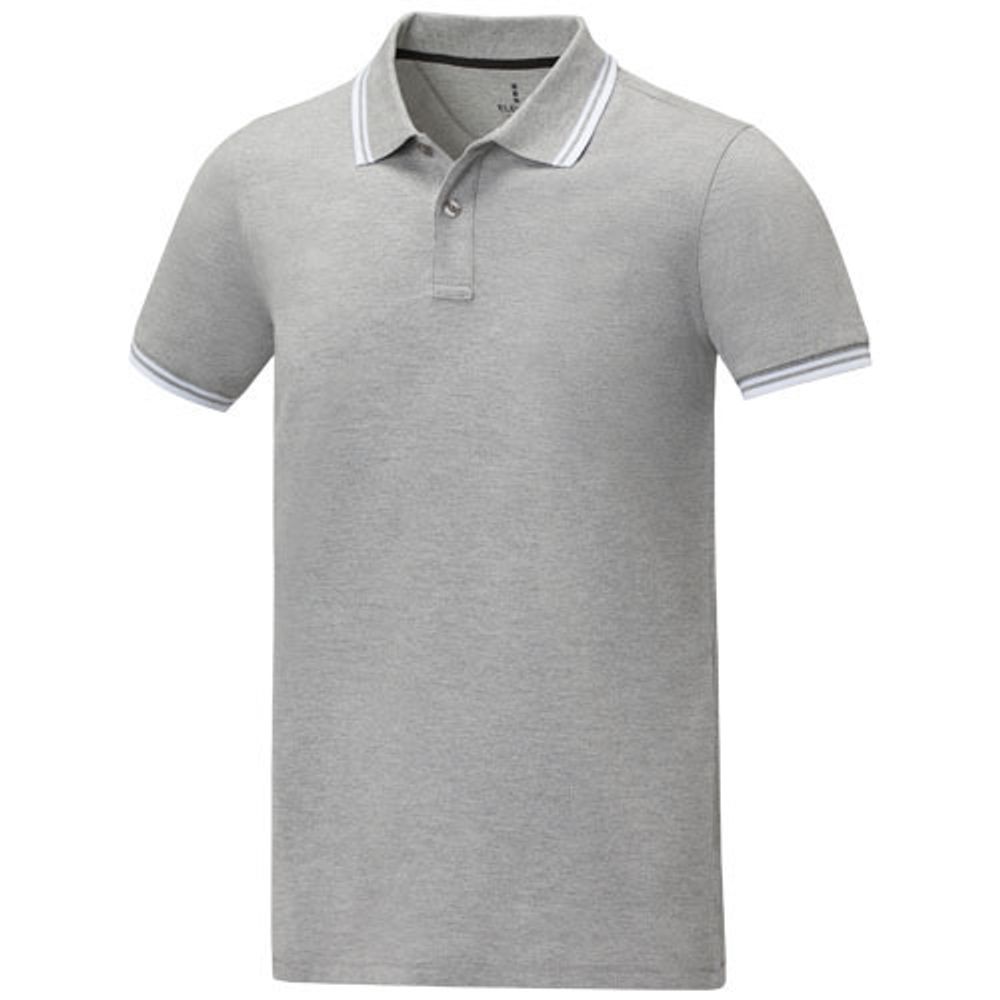 Amarago Мужское поло с коротким рукавом и контрастной отделкой