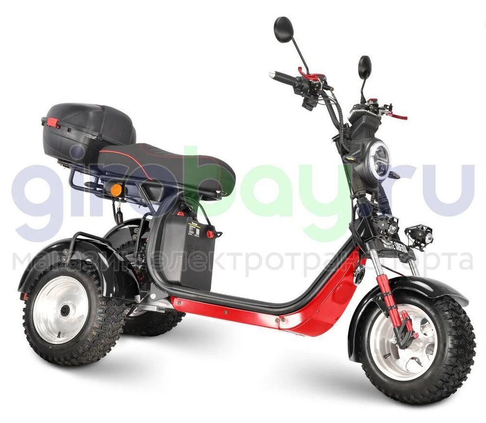 Электроскутер WHITE SIBERIA IKRA 5000w - (Черный) фото 1 фото №3