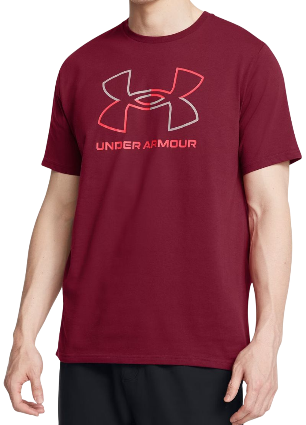 Мужская теннисная футболка Under Armour Men's Foundation Short Sleeve - красный