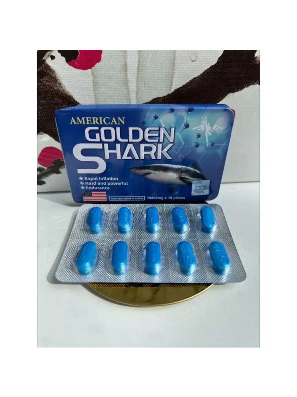 AMERICAN GOLDEN SHARK для мужчин 10 таблеток E-0370