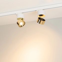 Светильник SP-PLURIO-TRACK-4TR-R77-9W Warm3000 (WH-BRS, 36 deg, 230V) (Arlight, IP20 Металл, 3 года) 038114