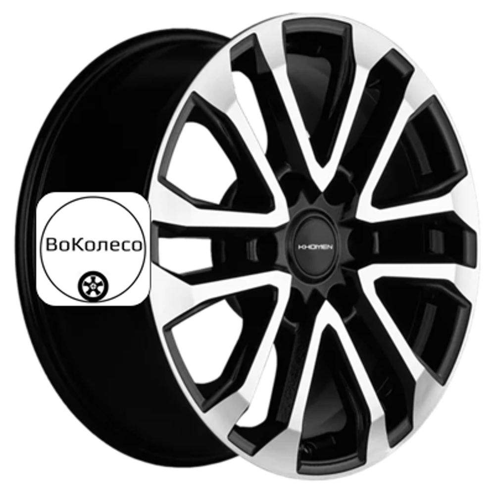 7,5x18/6x139,7 ET46 D67,1 KHW1805 (Pajero) Black-FP Khomen Wheels