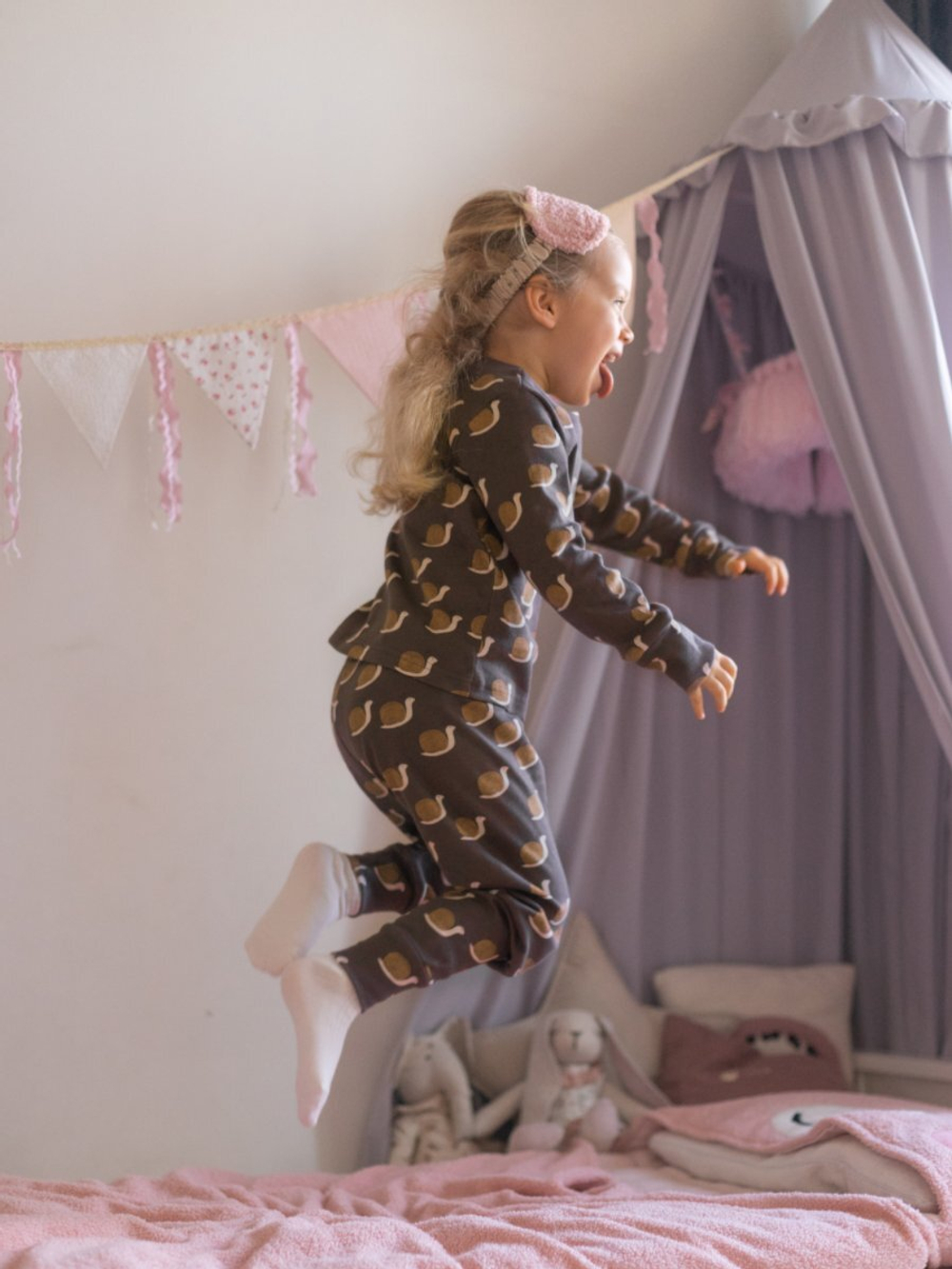 Пижама Mjölk Улитки, на манжетах