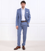 рубашка p-hank-s-kent-c1-222 BOSS BLACK - голубой(50490371)