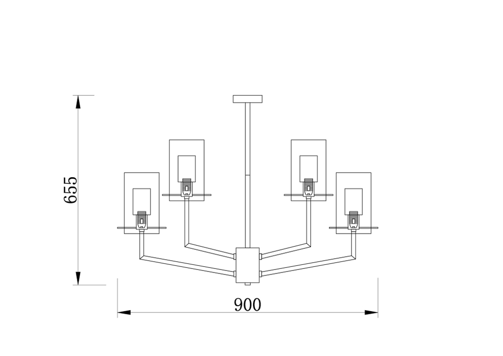Потолочная люстра Freya Felicity FR5206PL-09FG