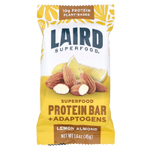 Laird Superfood, Протеиновый батончик + адаптогены, лимон и миндаль, 10 пакетиков по 45 г (1,6 унции)