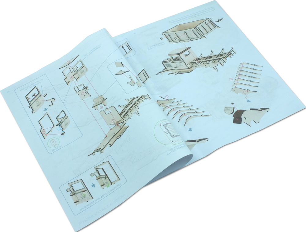 Грузовик ГАЗ-АА с кузовом от Леммо - Деревянный конструктор, сборная модель, 3D пазл, для детей и взрослых. Интересные подарки, фото, отзывы