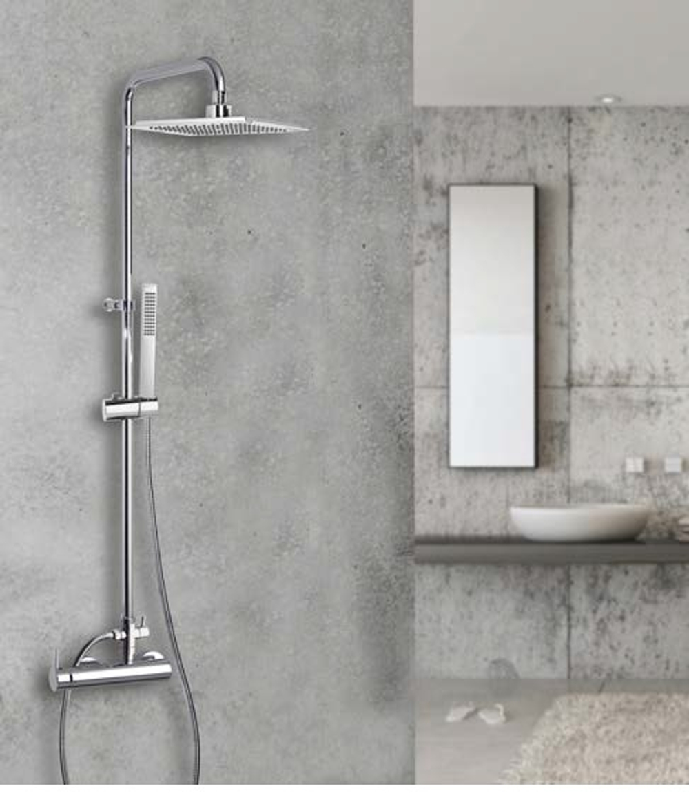 Душевая система с термостатом и тропическим душем для ванны BLAUTHERM 945402RPK225