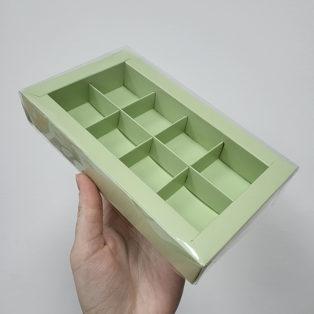 Коробка на 8 конфет Премиум Фисташка, 19*11*3 см