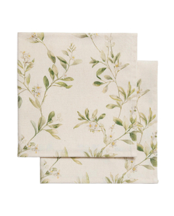 Zara Home столовая салфетка из хлопка, цветочный мотив, 45 45 см (комплект 2 шт.) · 4253/022