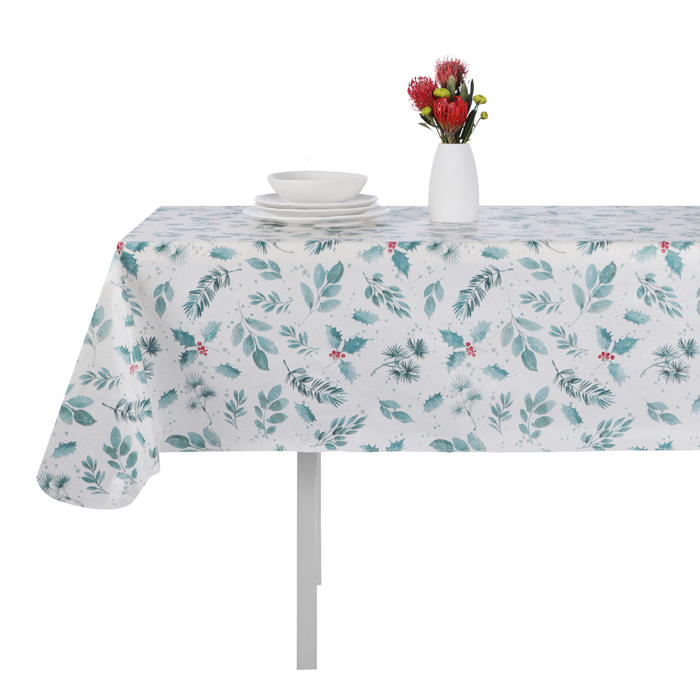 PROVANCE Щелкунчик Скатерть ПЕВА на текстильной основе, 132х178см, 50% полиэстер, 50% ПЕВА