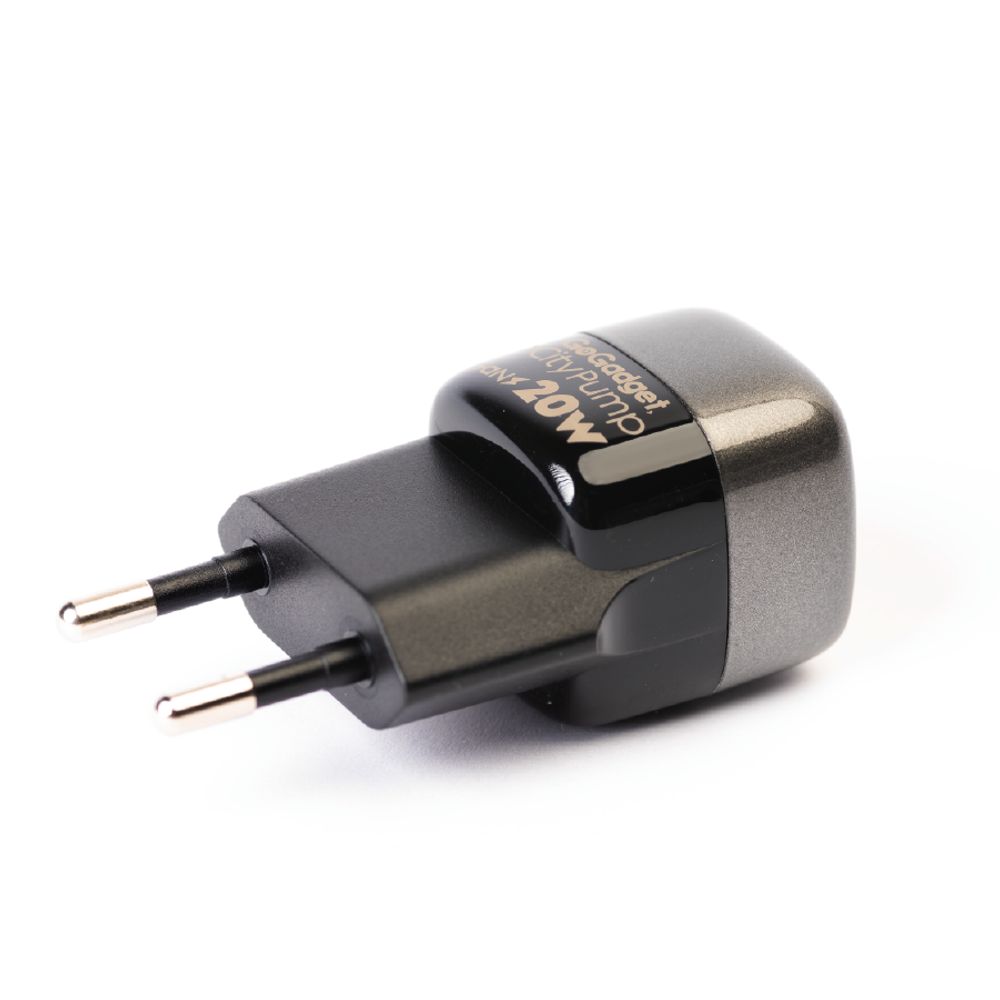 Сетевое зарядное устройство GoGadget CityPump 20W 1xUSB-C GaN (CH001)