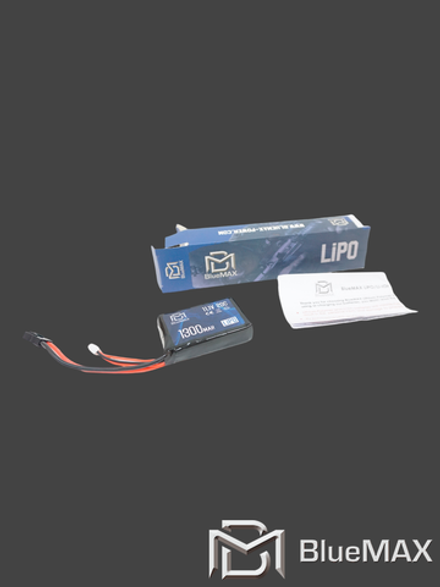 Аккумулятор BlueMAX Li-Po 11.1V 1300 mAh 20C PEQ/AN-15, Mini Tamiya (65x43x17 мм)