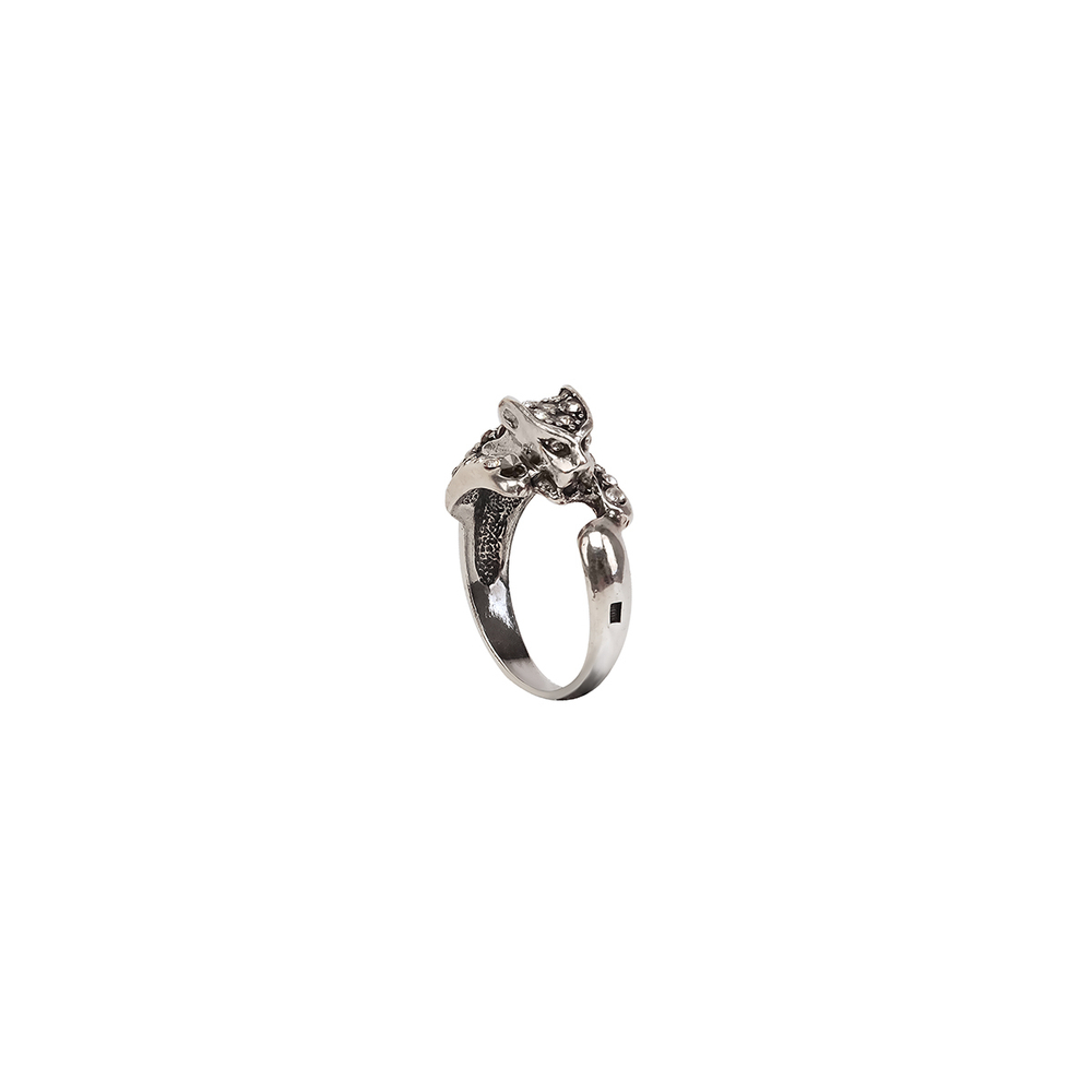 "Леопард" кольцо в серебряном покрытии из коллекции "Дикие кошки" от Jenavi