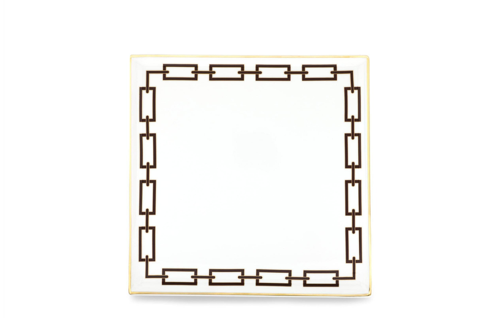 Блюдо квадратное Ricard Ginori Catene Ebano (30 см)