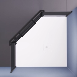 Душевой уголок RGW PA-82B (Тонированное, 900x900)