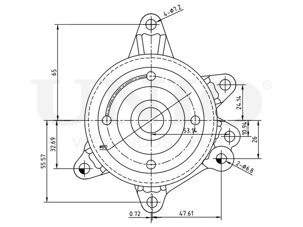 Помпа водяная UNIO WAP-10034