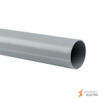 Труба гладкая ПВХ жесткая d50 мм (3 м) (21 м/уп) серая EKF-Plast