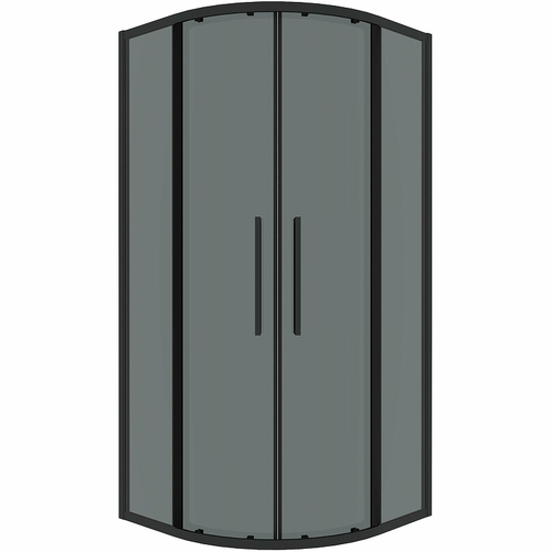 Душевой уголок Grossman Cosmo 90х90 301.K33.02.9090.21.10 профиль Черный матовый стекло тонированное