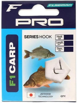 Готовый поводок F1 Carp Hooks To Nylon 90см
